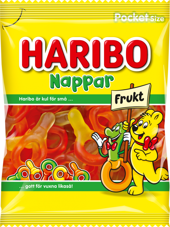 HARIBO FRUKT NAPPAR 80 GR