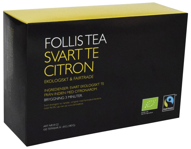 FOLLIS TE CITRON 100 PÅSAR