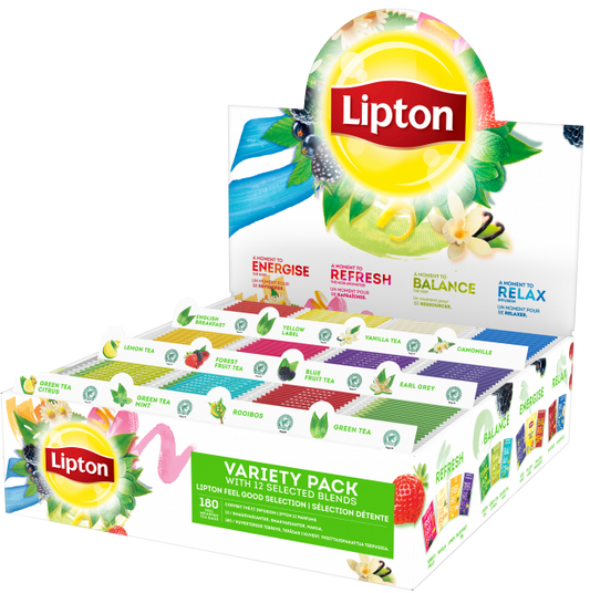 LIPTON DISPLAYLÅDA 180 PÅSAR
