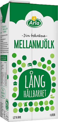 MELLANMJÖLK LÅNGHÅLLBARHET 1L