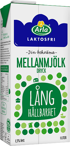 LAKTOSFRI M-MJÖLK 1,5% UHT 1L