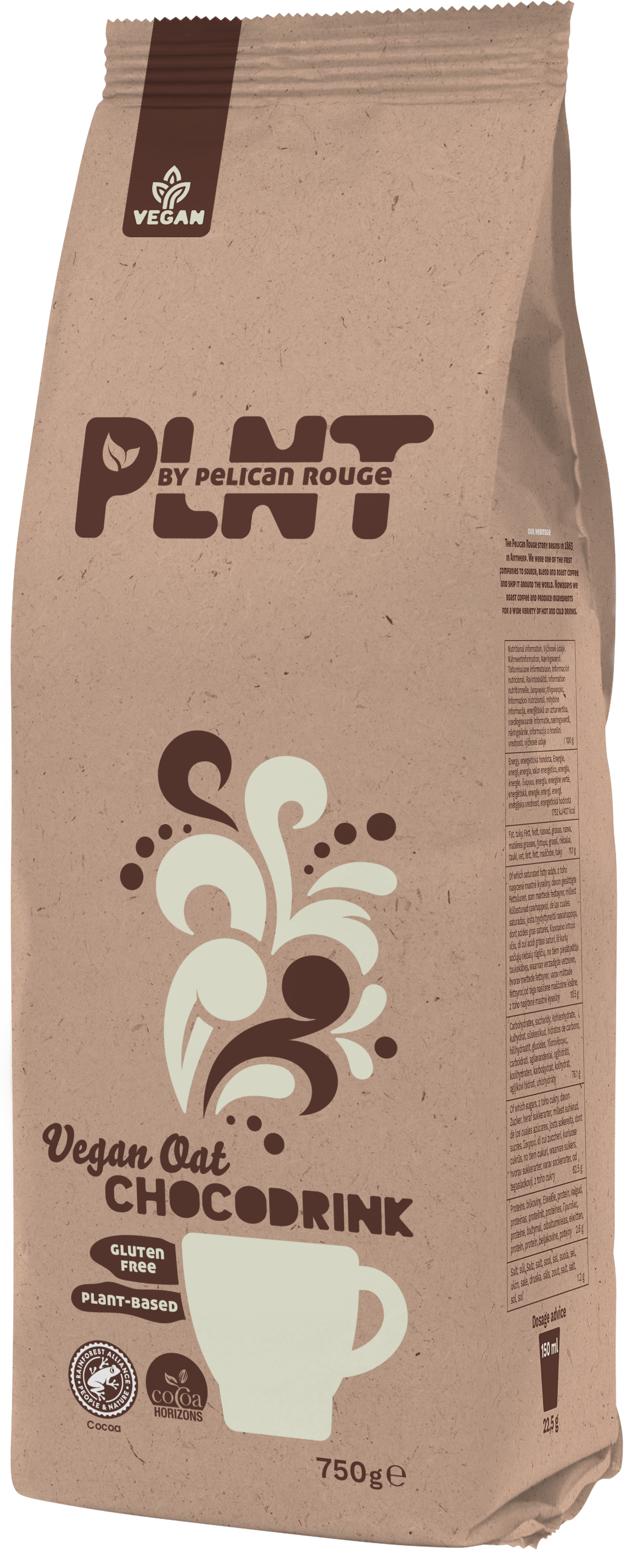 PLNT VEGAN CHOKLADDRYCK 750G