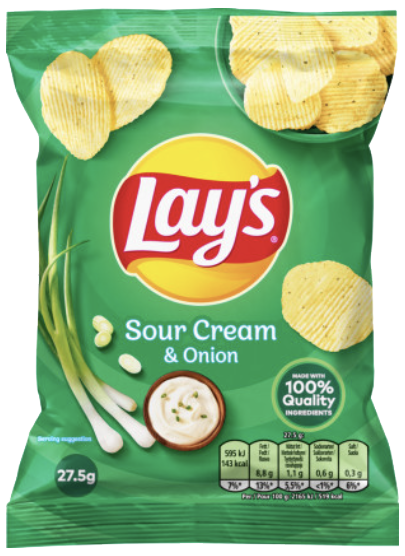 LAYS SOURCREAM & ONION 27,5G