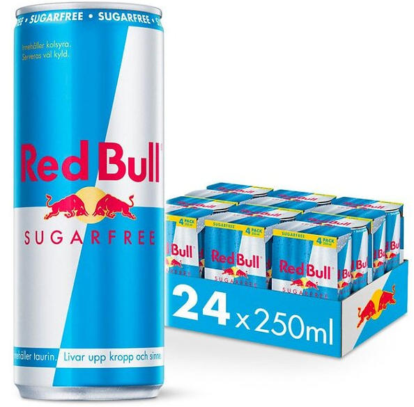RED BULL SUGARFREE 25CL BURK