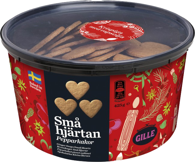 PEPPARKAKOR SMÅ HJÄRTAN 425G
