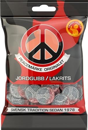 PEACEMÄRKE JORDGUBB/LAKRITS