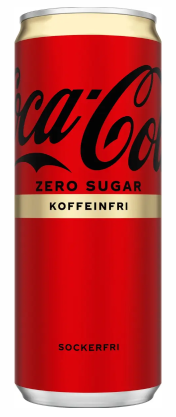 COCA COLA ZERO KOFFEINFRI 33CL