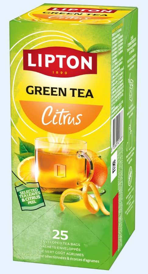 LIPTON GREEN TEA CITRUS 25 PÅ