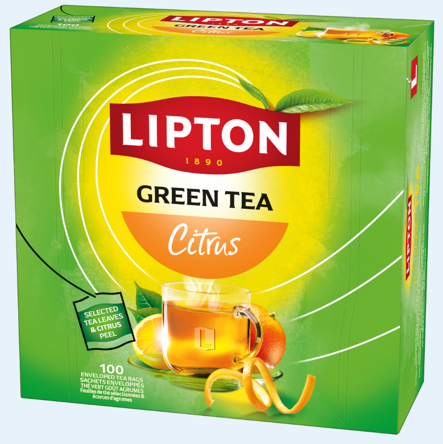 LIP GREEN TEA CITRUS 100 BAGS