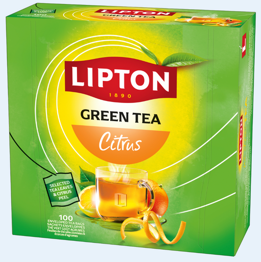 LIP GREEN TEA CITRUS 100 BAGS