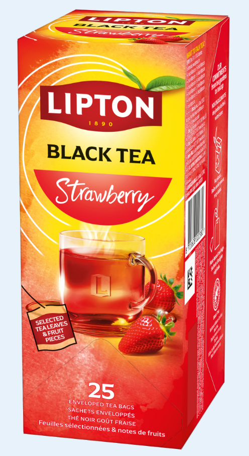 LIPTON STRAWBERRY TE 25 PÅSAR