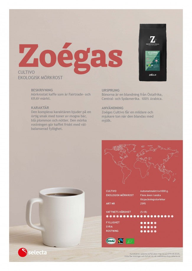 Zoégas Cultivo - malet kaffe