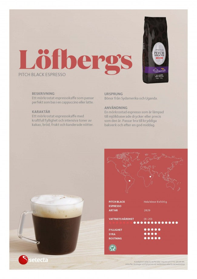 Löfbergs Pitch Black - espressobönor