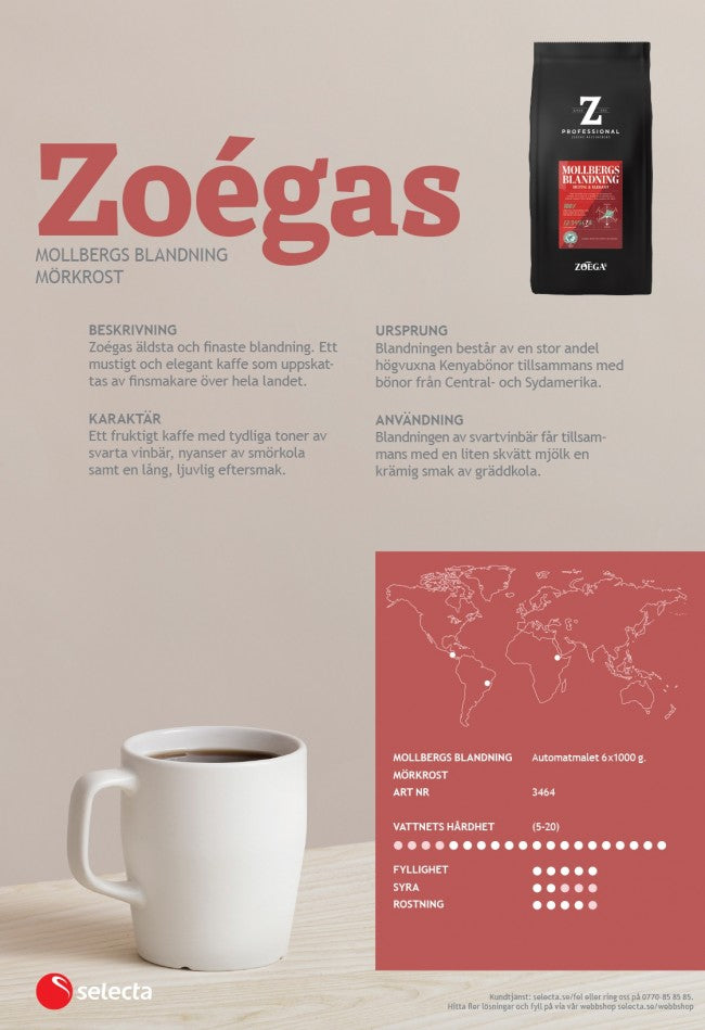 Zoégas Mollbergs blandning - malet kaffe