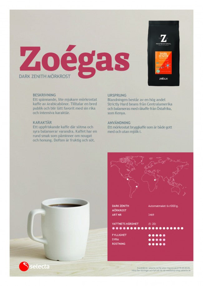 Zoégas Dark Zenith - malet kaffe