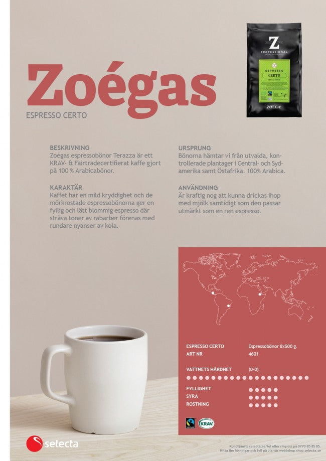 Zoégas - Certo - Espressobönor